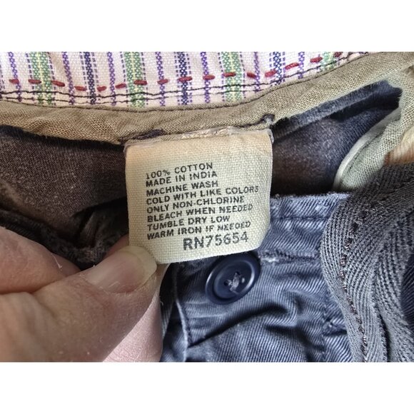 Vtg Abercrombie & Fitch Mens Size 34 Type A-8 Cargo Shorts Heavy Distressed Y2K - Picture 6 of 11